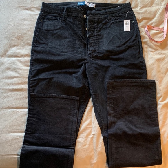 Black Women's corduroy pants - Picture 1 of 4